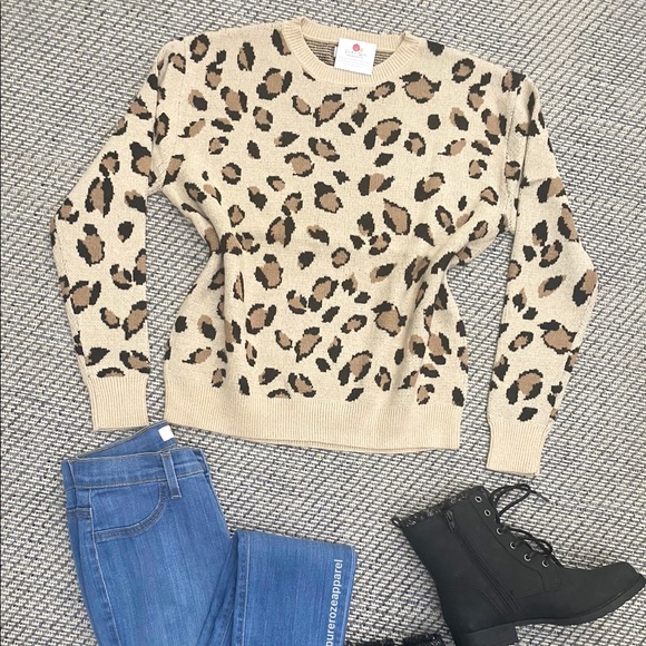 Purr-fectly Cozy Animal Print Sweater